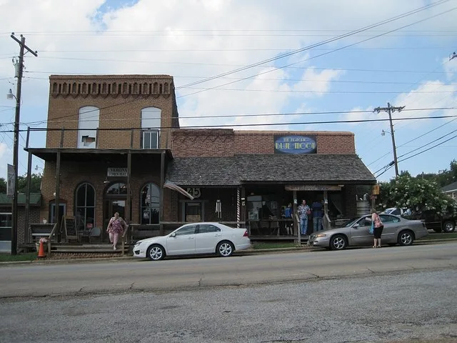 Historic Blue Moon Museum in Verona, Mississippi. In the town hall the museum is located at, Elvis Presley's parents Vernon Presley and Gladys Love were married in 1933.