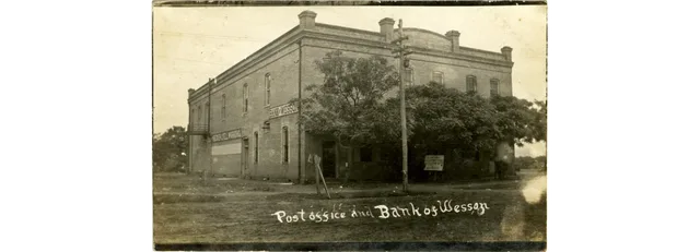 "Post Office and Bank of Wesson", Wesson, Mississippi