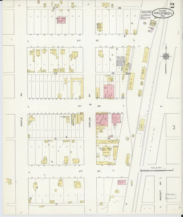 Sanborn Fire Insurance Map from Appleton City, Saint Clair County, Missouri, 1910, Plate 0002