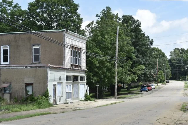 Main Street of Arcadia, Missouri. June 2026