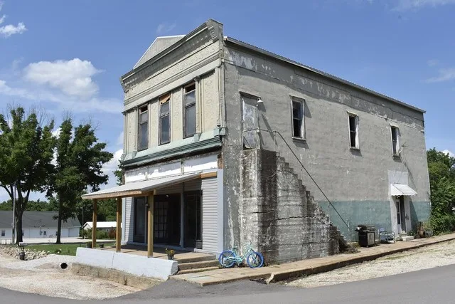 Building in Barnett, Missouri. June 2026