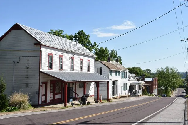 Berger, Missouri, looking east from the post office