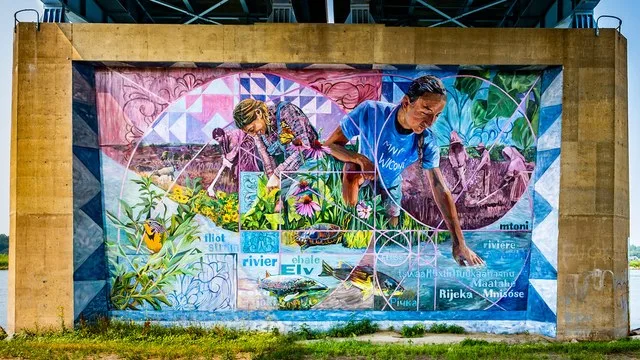 Missouri River Heritage Mural, Bismarck 7/23/24