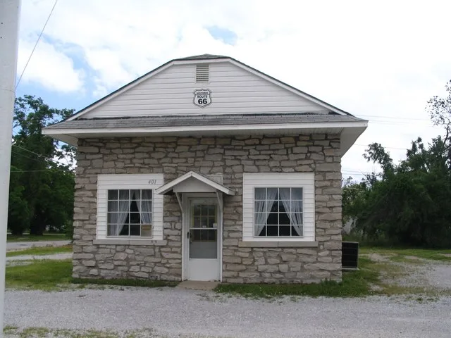 Site of historic Old Rock filling station in Carterville on Historic Route 66