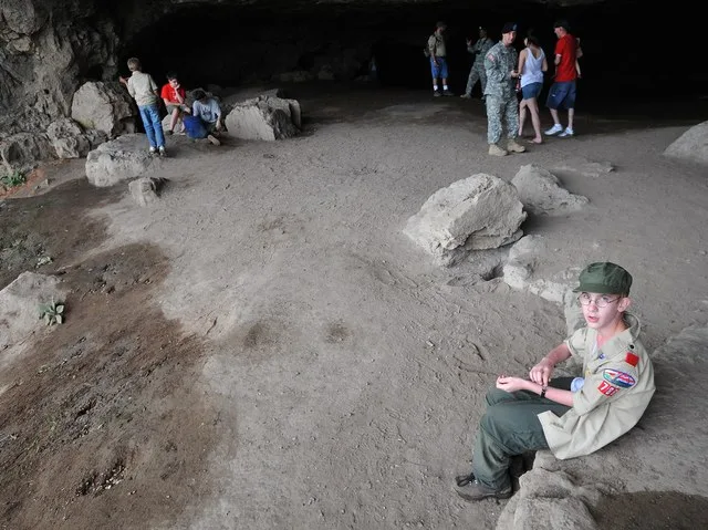 Boy Scouts at Miller Cave Missouri