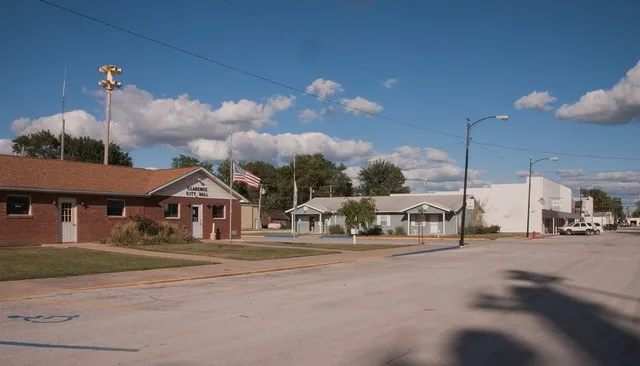Downtown of Clarence, Missouri, USA
