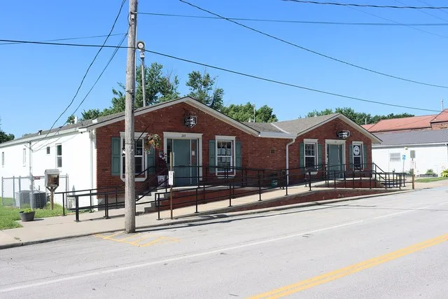 The town hall and community building in the city of Cleveland, Missouri