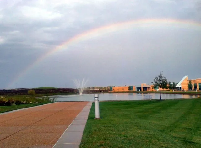 An impressive rainbow of St. Charles Community College (SCC) in Cottleville, MO. This photo was cleaned up some in GiMP.