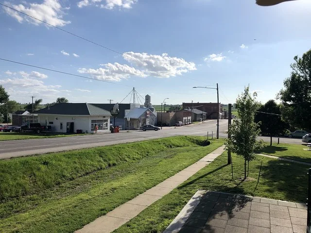 Downtown Fairfax, Missouri in June 4th 2019.