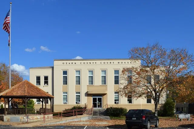 Ozark County, Missouri , courthouse in Gainesville
