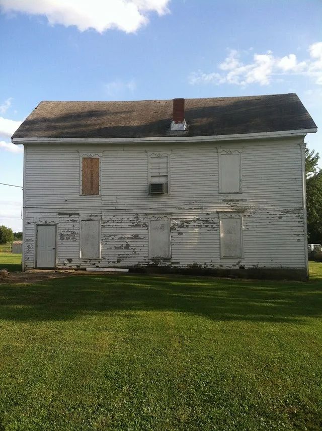 Masonic lodge and public school house in Harrisburg, Missouri.