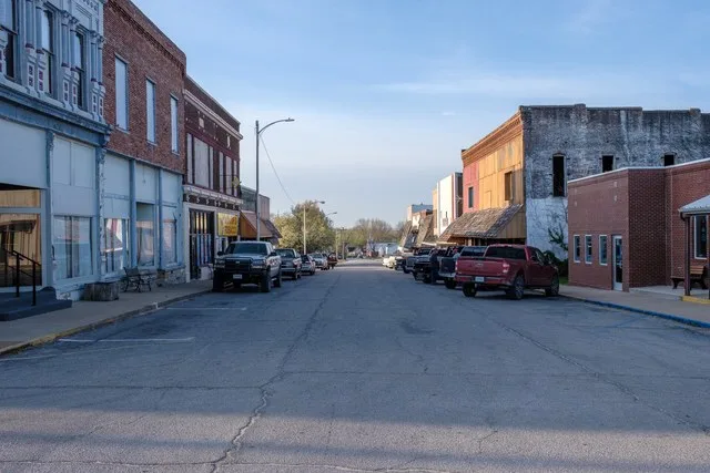 A view of downtown Humansville.