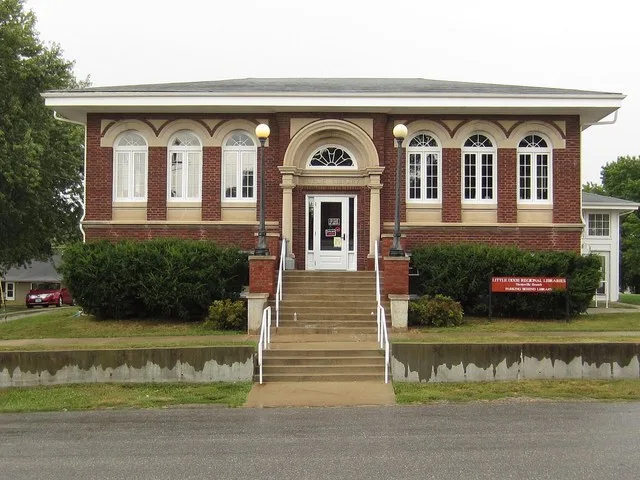 Andrew Carnegie funded public library, Huntsville, MO. (2013)
