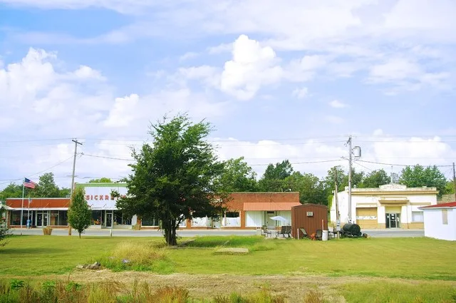 Buildings along 3rd Street in Lilbourn, Missouri, United States.