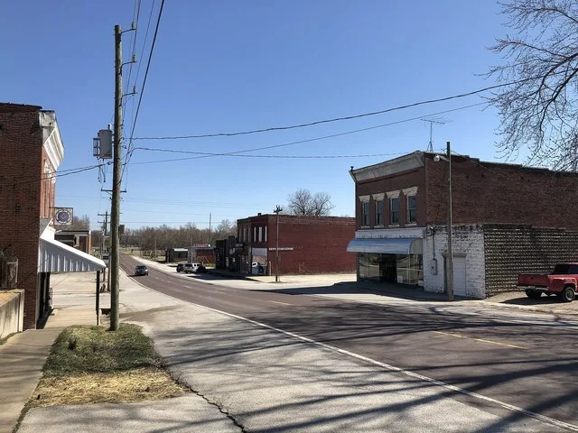 Downtown Mokane, Missouri on March 26 2019.