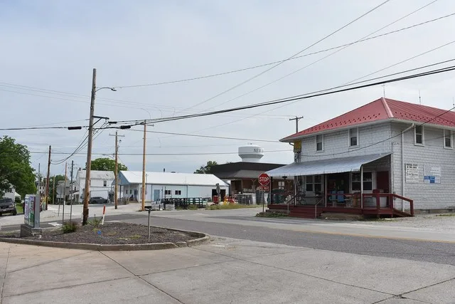 Buildings in New Melle, Missouri.
