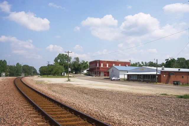 Railroad tracks in Norwood, Missouri, United States