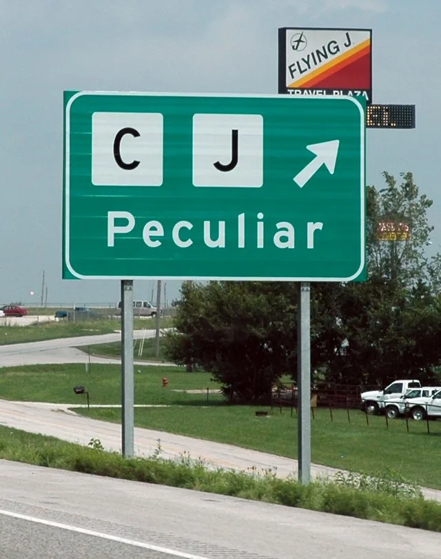 Peculiar sign, Peculiar Missouri