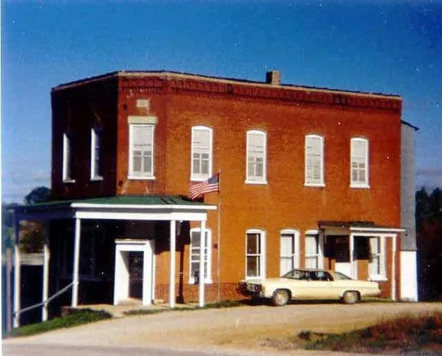 Former U.S. Post Office in Pollock, Missouri as it appeared circa 1994.