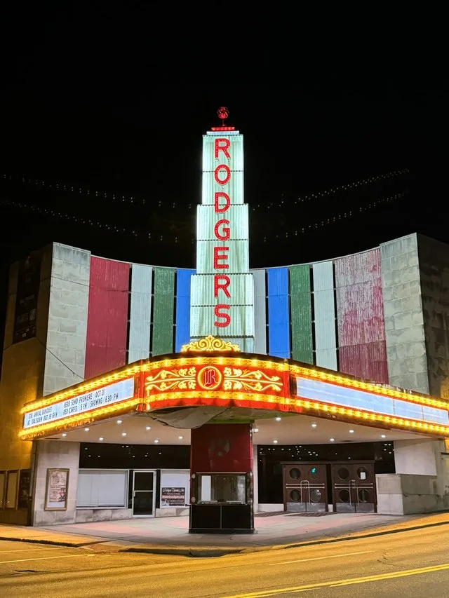 This is the Rodgers Theater with the newly restored marquee.