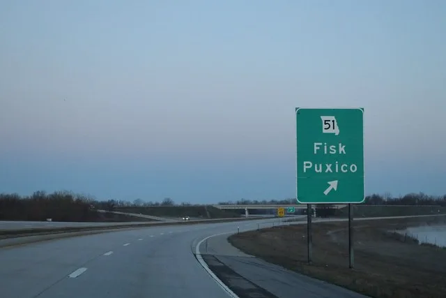 US60 West - Exit for MO51 Fisk Puxico
