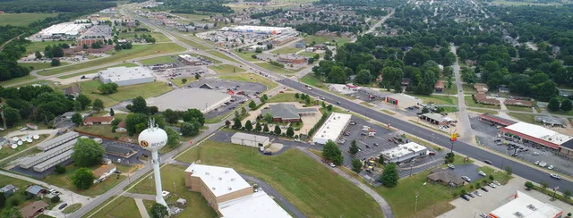 An overhead view of the City of republic, Missouri