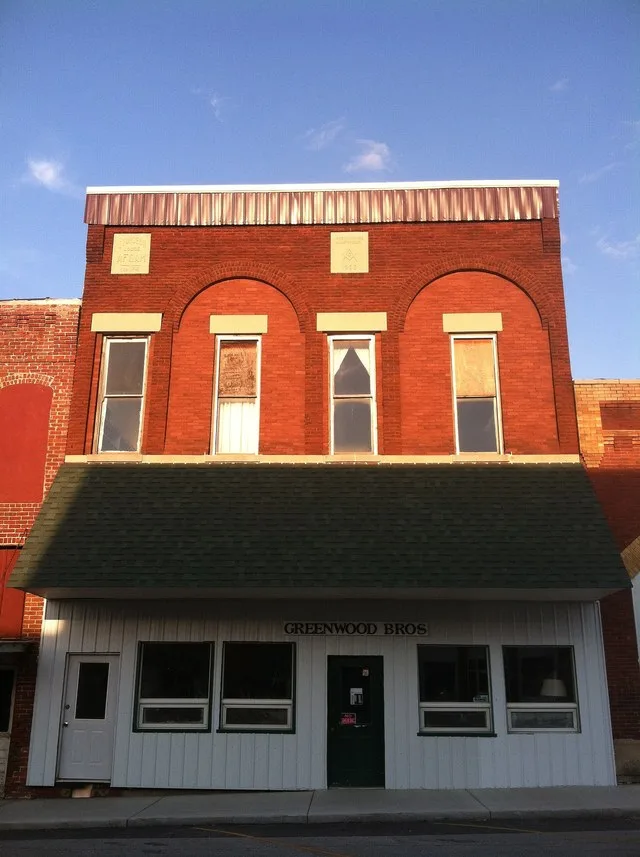 The Sturgeon, Missouri masonic lodge in August 2013.