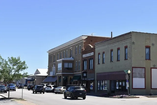 View of downtown Sullivan on Main Street. June 2026