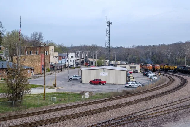A view of Thayer, Missouri from the Walnut Street Bridge.