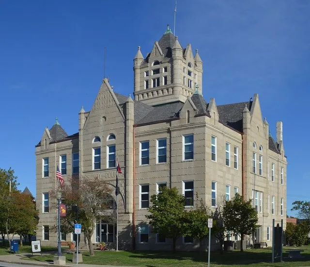 Grundy County, Missouri courthouse in Trenton