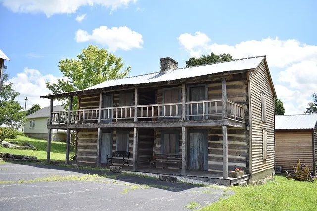 Latham House in Vienna, Missouri. Built 1855, recorded as the first home built in Vienna by Dr. Valsain Latham & Wife Nancy.