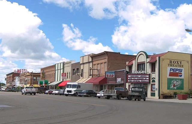 Part of the Forsyth Main Street Historic District in downtown Forsyth, Montana , United States.