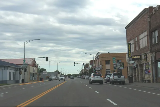 Downtown Glendive, Montana on Merrill Ave.