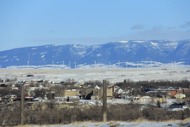 Harlowton Montana Skyline 300x300 dpi 3inches by 2 inches
