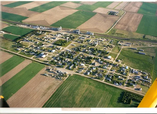 Aerial view of Hingham, Montana
