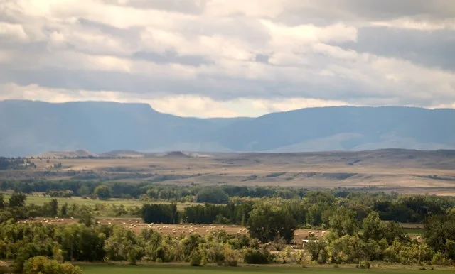 Images taken from Interstate 90 on the Crow Indian Reservation, Big Horn County, Montana, in the Crow Agency/Lodge Grass area