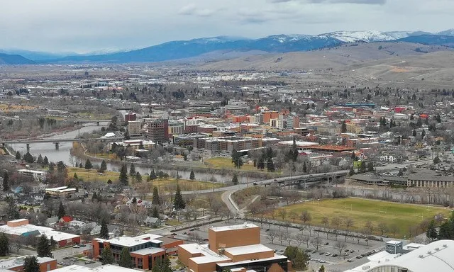 Skyline of Missoula, Montana in 2019