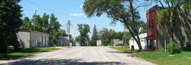 Downtown Alvo, Nebraska.