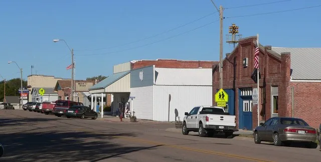 Downtown Arcadia, Nebraska .
