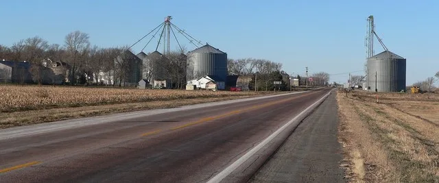 Belden, Nebraska ; seen from the east along U.S. Highway 20 .