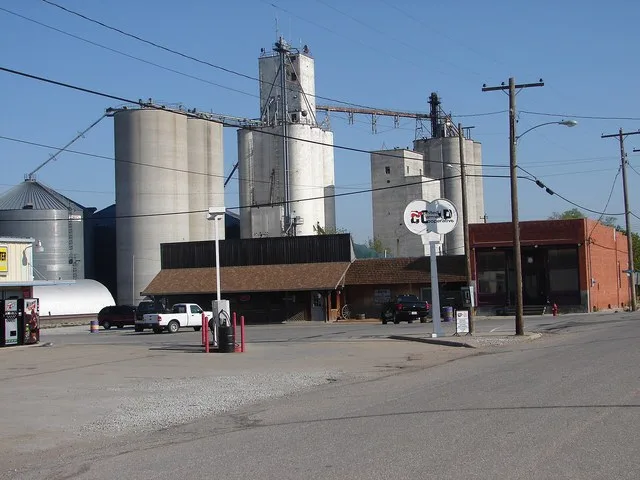 View of the town of Benedict, Nebraska