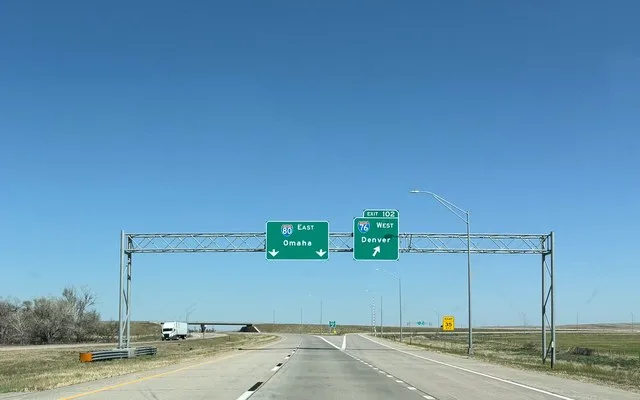 I-80 to Omaha and I-76 to Denver - Big Springs Nebraska