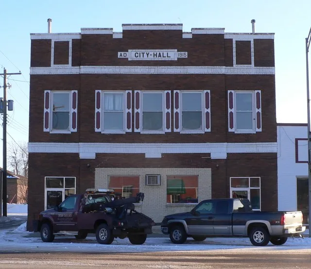 City hall in Bloomfield, Nebraska .