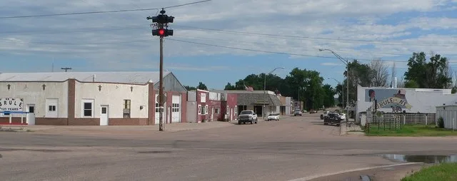 Brule, Nebraska : seen from south side of U.S. Highway 30 .