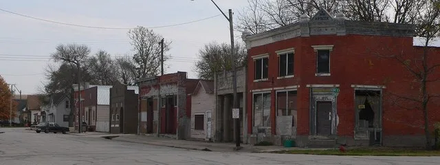 Downtown Bruno, Nebraska .