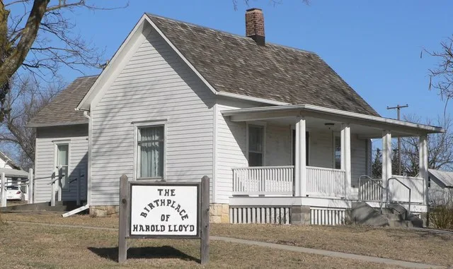 Birthplace of Harold Lloyd in Burchard, Nebraska ; seen from the southeast.
