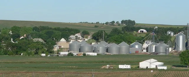 Northern portion of Carroll, Nebraska , seen from the east along county road 859 Rd.