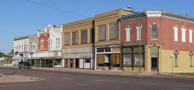 Downtown Clay Center, Nebraska .