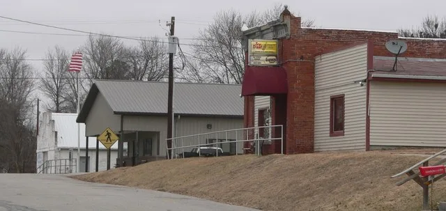 Downtown Davey, Nebraska : 2nd Street, looking northeast.