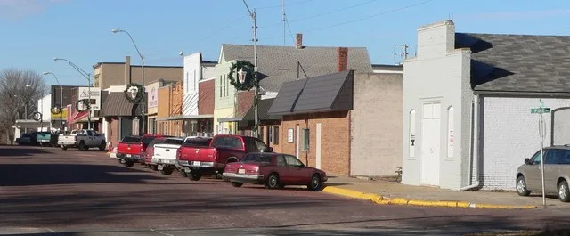 Downtown Dodge, Nebraska .